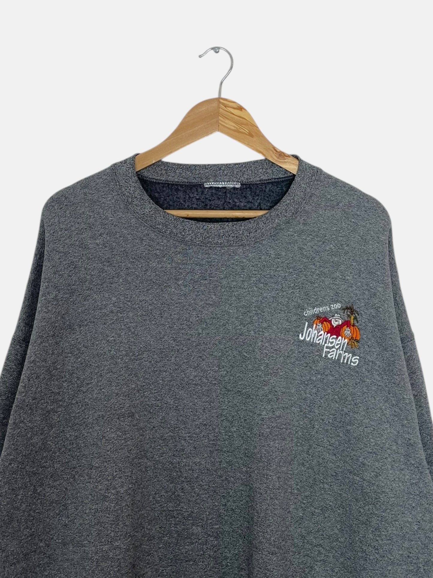 90's Johansen Farms Children's Zoo Embroidered Vintage Sweatshirt Size 2XL