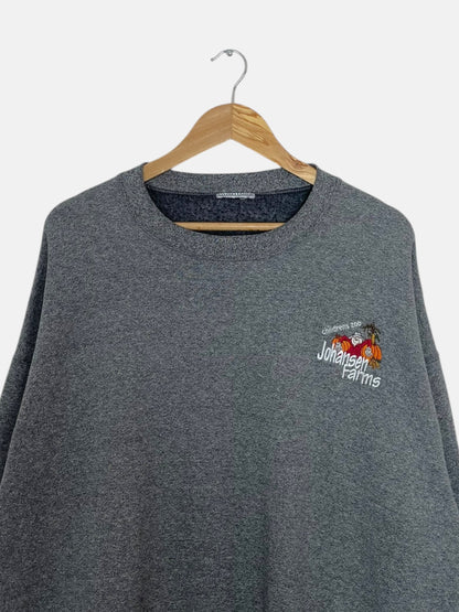90's Johansen Farms Children's Zoo Embroidered Vintage Sweatshirt Size 2XL