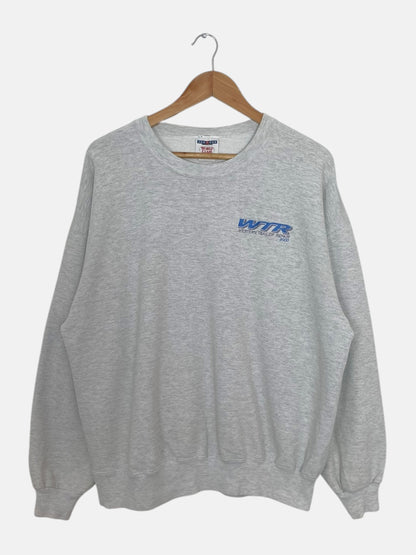 90's Western Trailer Repair Embroidered Vintage Sweatshirt Size L