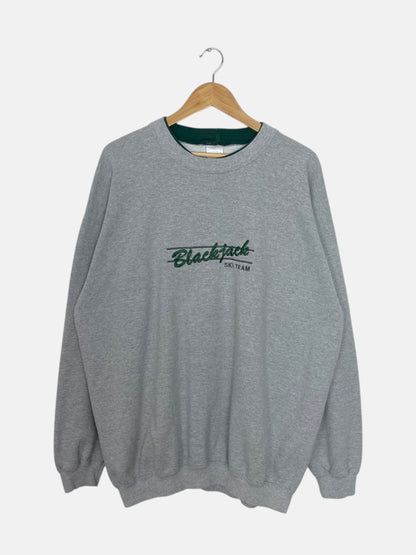 90's Blackjack Ski Team Embroidered Vintage Sweatshirt Size 2XL