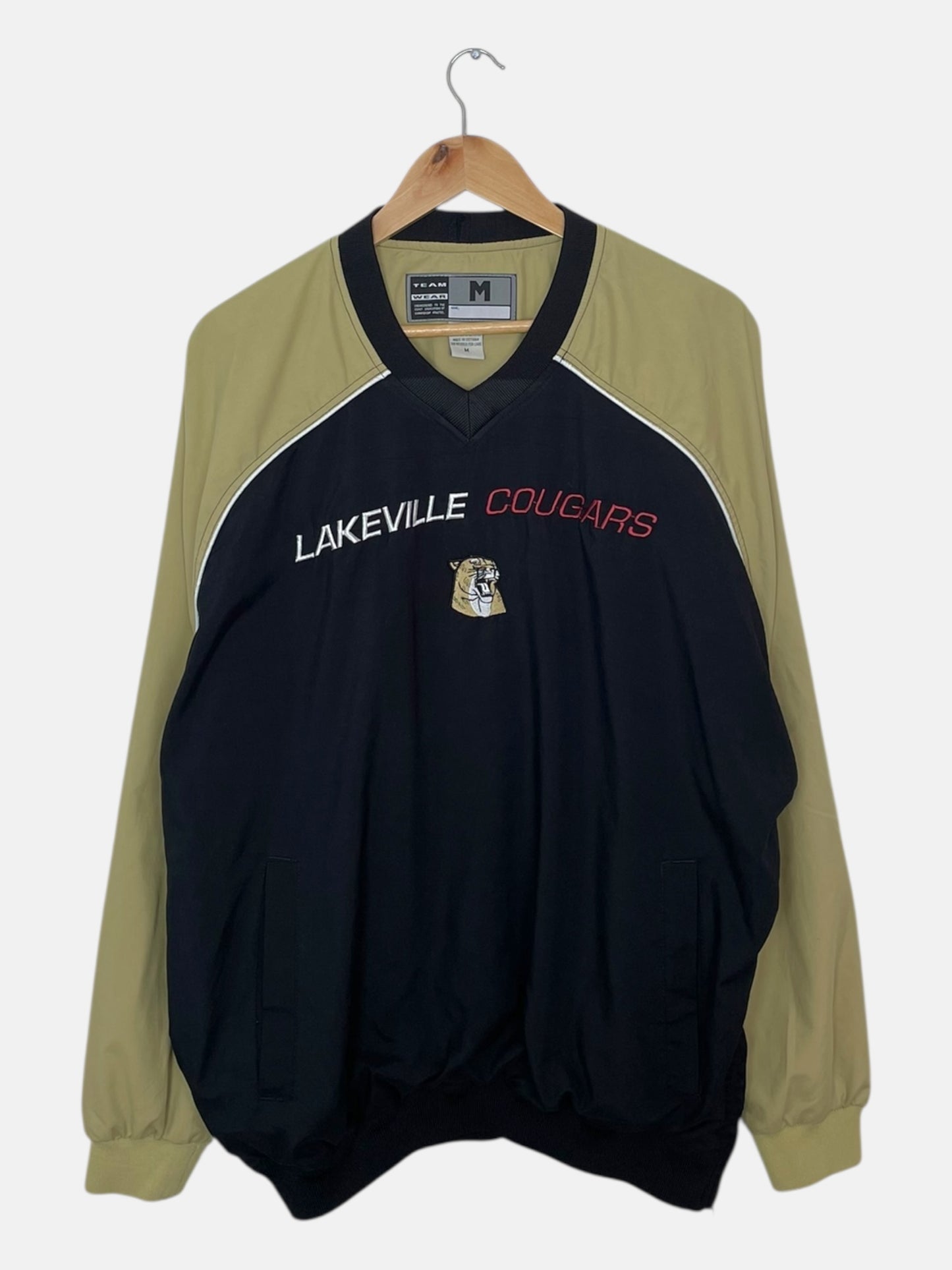 90's Lakeville Cougars Embroidered Vintage Pull-over Jacket Size L