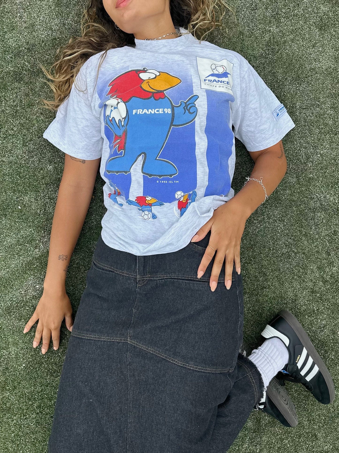 1998 France Soccer World Cup Vintage T-Shirt Size 8