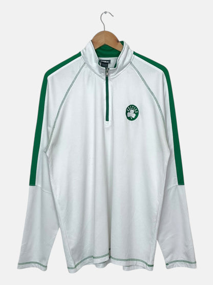 90's Celtics Embroidered Vintage Light Quarter-zip Sweatshirt Size XL