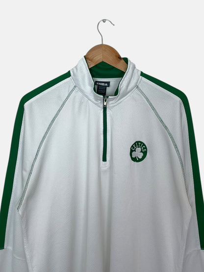 90's Celtics Embroidered Vintage Light Quarter-zip Sweatshirt Size XL