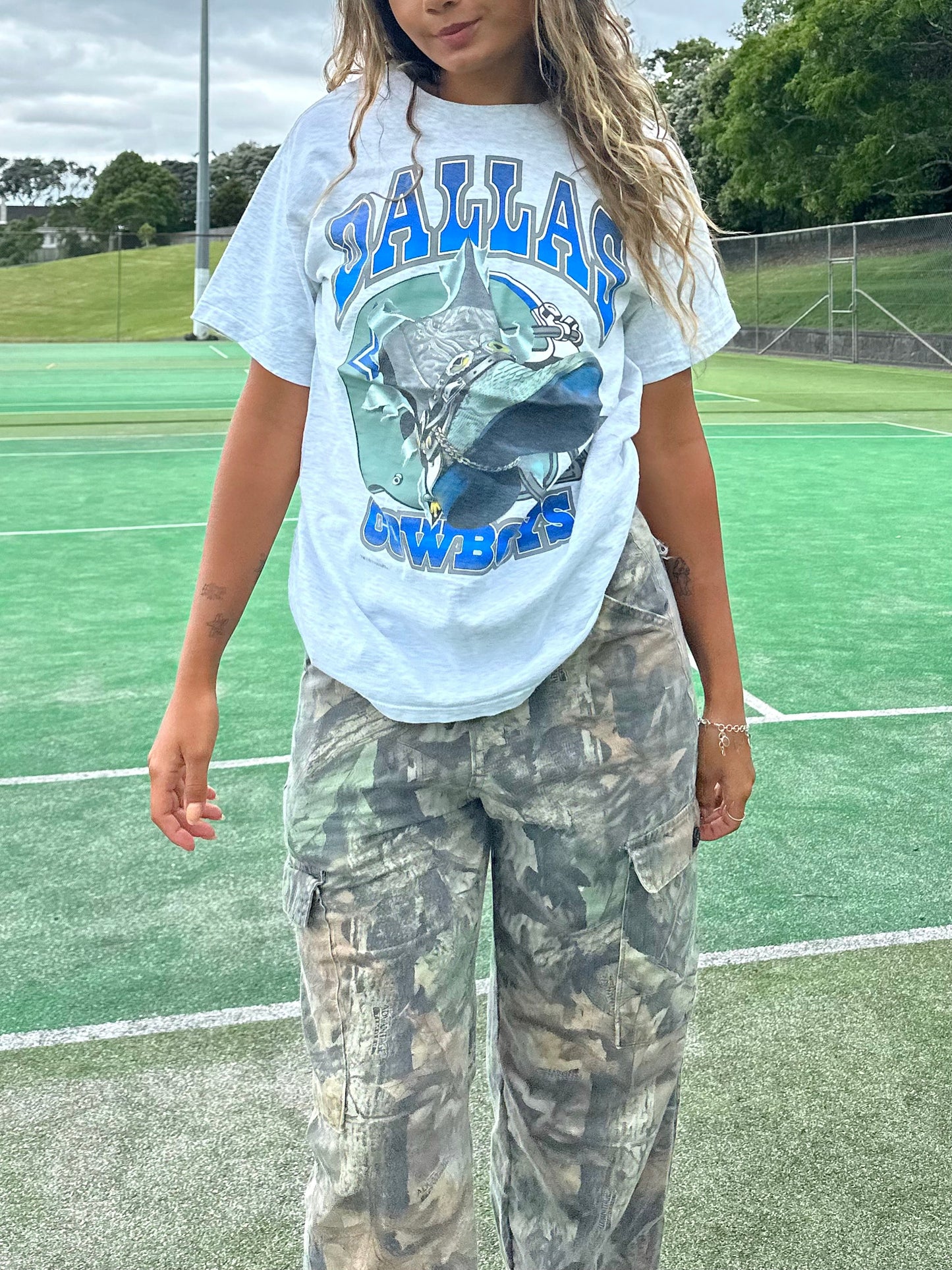 1993 Dallas Cowboys NFL USA Made Vintage T-Shirt Size 8-10