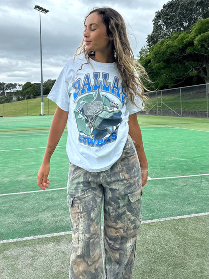 1993 Dallas Cowboys NFL USA Made Vintage T-Shirt Size 8-10