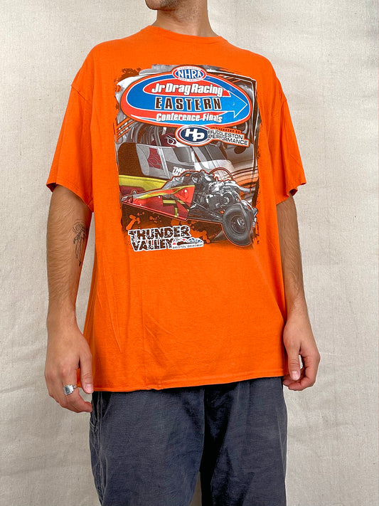 90's NASCAR NHRA Drag Racing Vintage T-Shirt Size 2XL