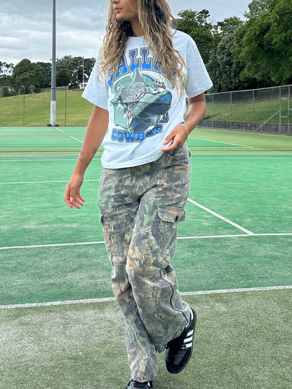 1993 Dallas Cowboys NFL USA Made Vintage T-Shirt Size 8-10