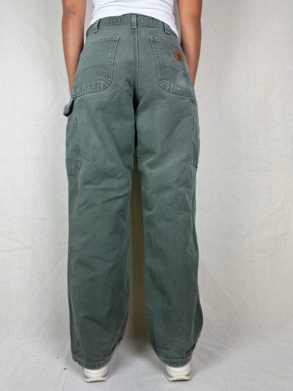 90's Carhartt Heavy Duty Vintage Carpenter Jeans Size 32x30