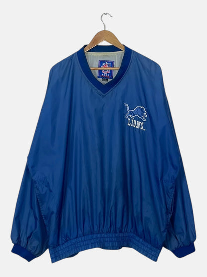 90's Lions Embroidered Vintage Pull-over Jacket Size L