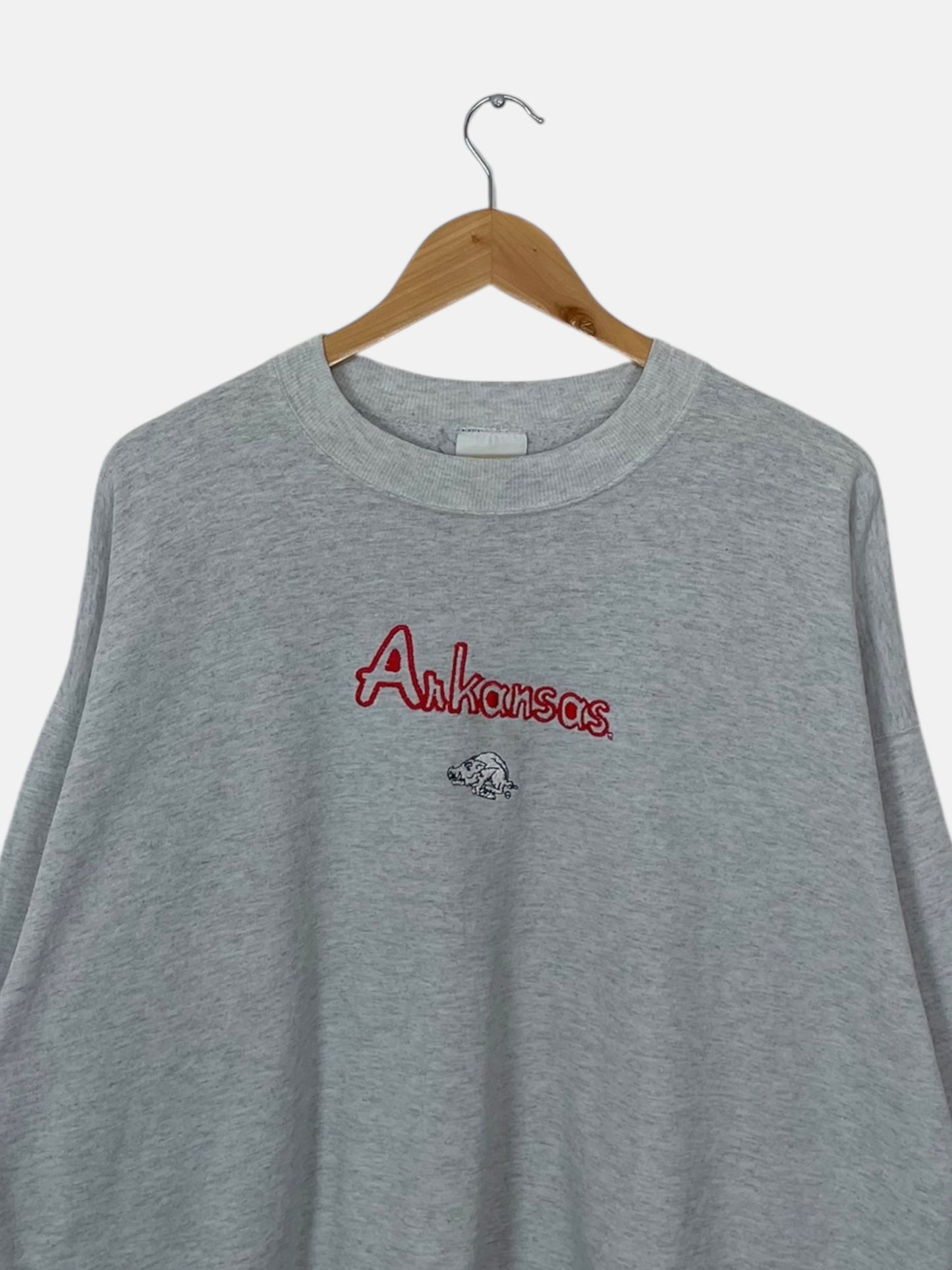90's Arkansas Razorbacks Embroidered Vintage Sweatshirt Size 2XL