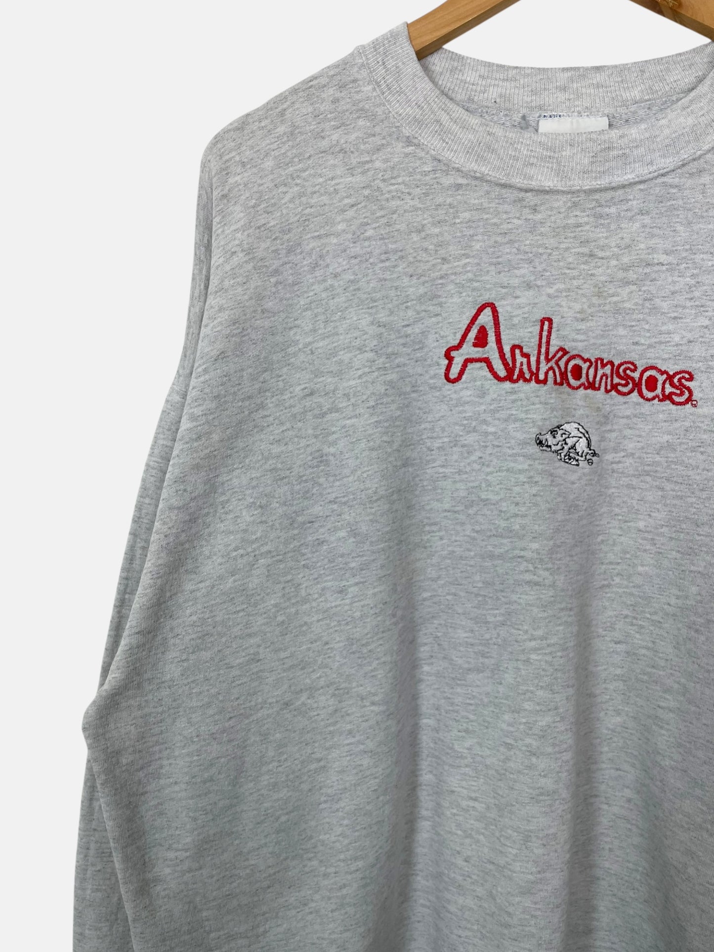 90's Arkansas Razorbacks Embroidered Vintage Sweatshirt Size 2XL