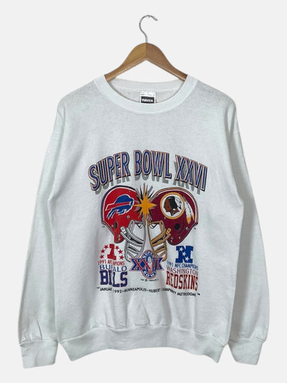 90's Buffalo Bills vs Washington Redskins Vintage Sweatshirt Size M