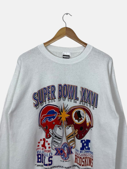 90's Buffalo Bills vs Washington Redskins Vintage Sweatshirt Size M