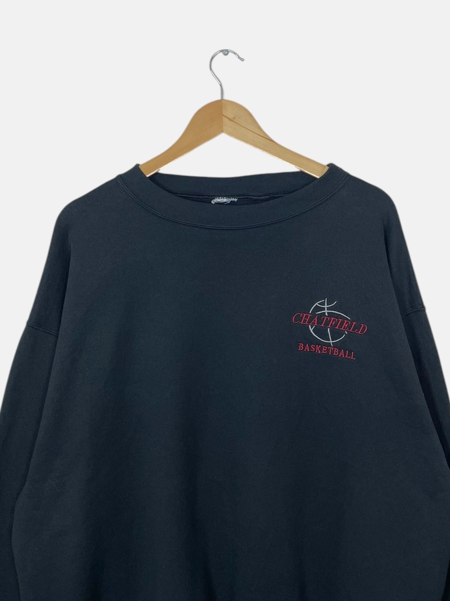 90's Chatfield Basketball Embroidered Vintage Sweatshirt Size XL