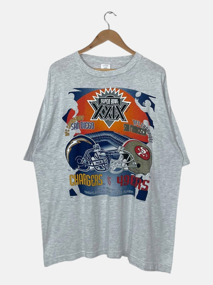 90's Chargers vs 49ers Vintage T-Shirt Size XL