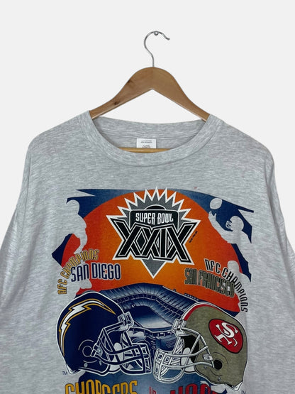 90's Chargers vs 49ers Vintage T-Shirt Size XL