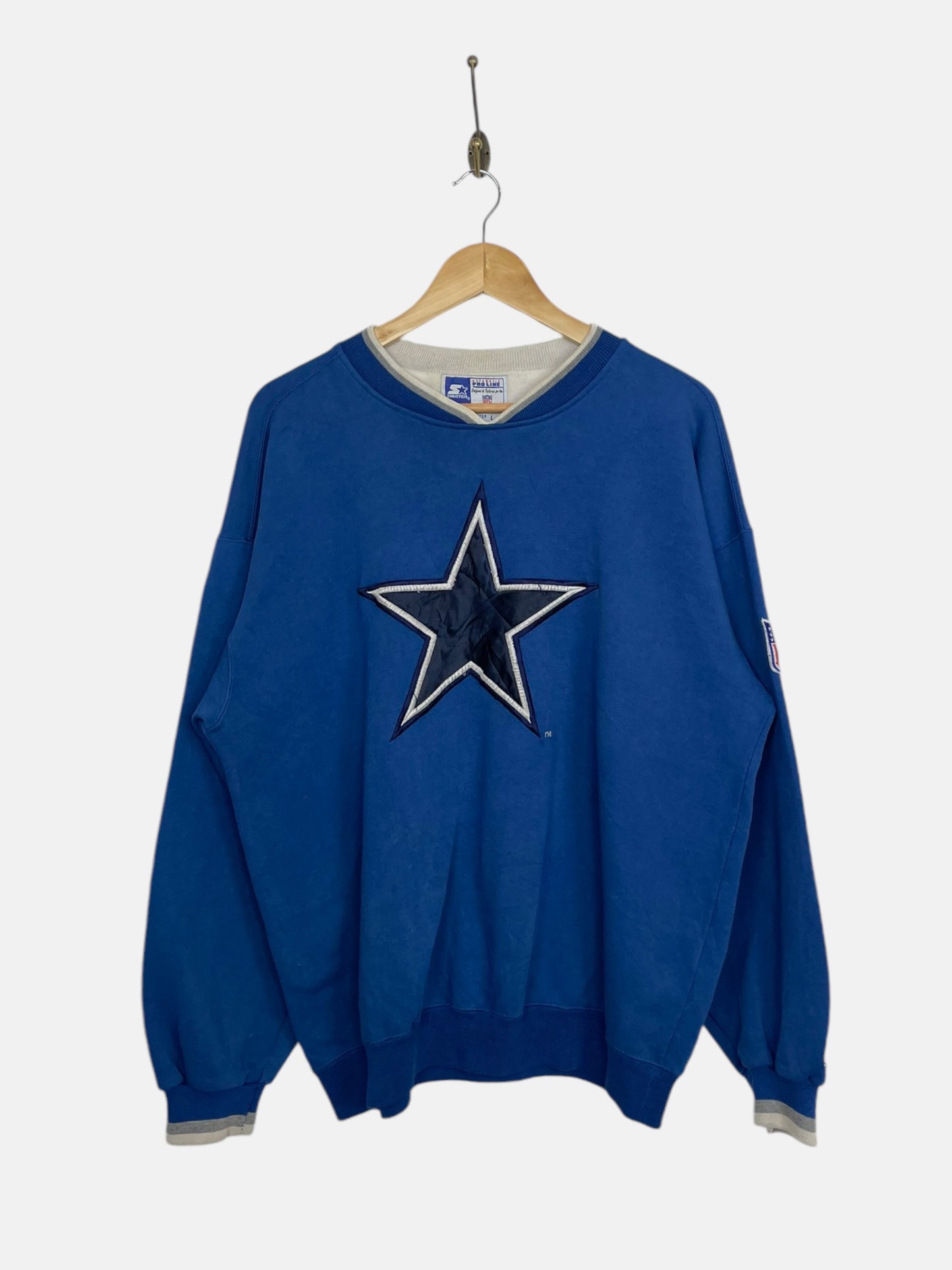 90's Dallas Cowboys Embroidered Vintage Sweatshirt Size L
