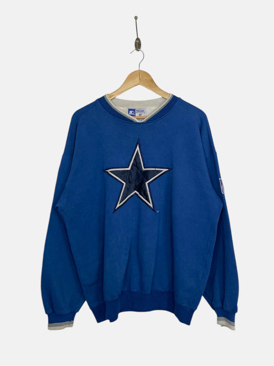 90's Dallas Cowboys Embroidered Vintage Sweatshirt Size L