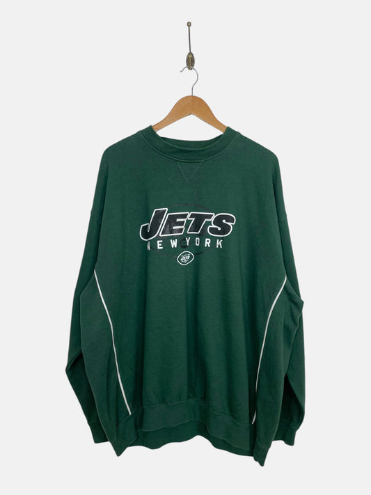 90's Jets New York Embroidered Vintage Sweatshirt Size 2XL-3XL