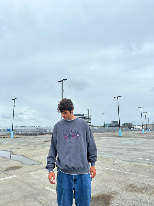 90's Golf Embroidered Vintage Sweatshirt Size XL