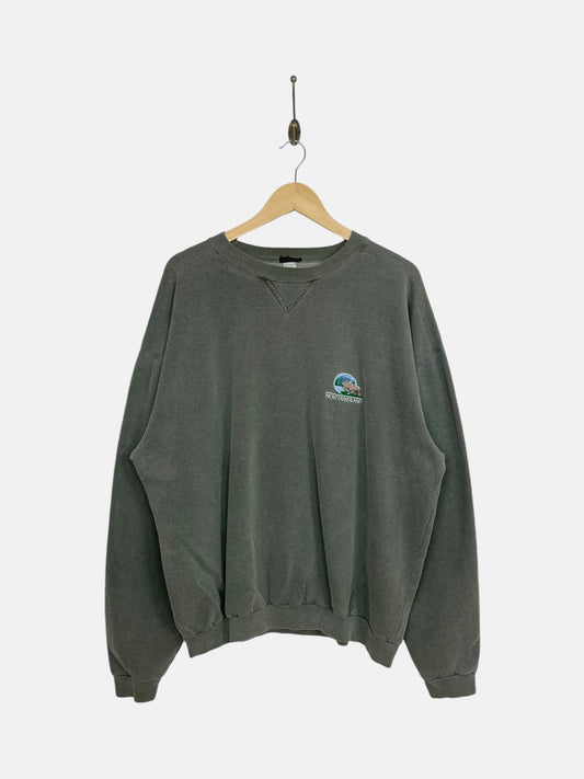 90's New Found Land Embroidered Vintage Sweatshirt Size XL