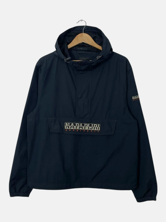 90's Napapijri Vintage Quarter-zip Pull-over Jacket Size M