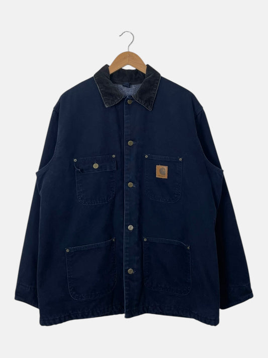 90's Carhartt Blanket Lined Vintage Chore Jacket Size XL