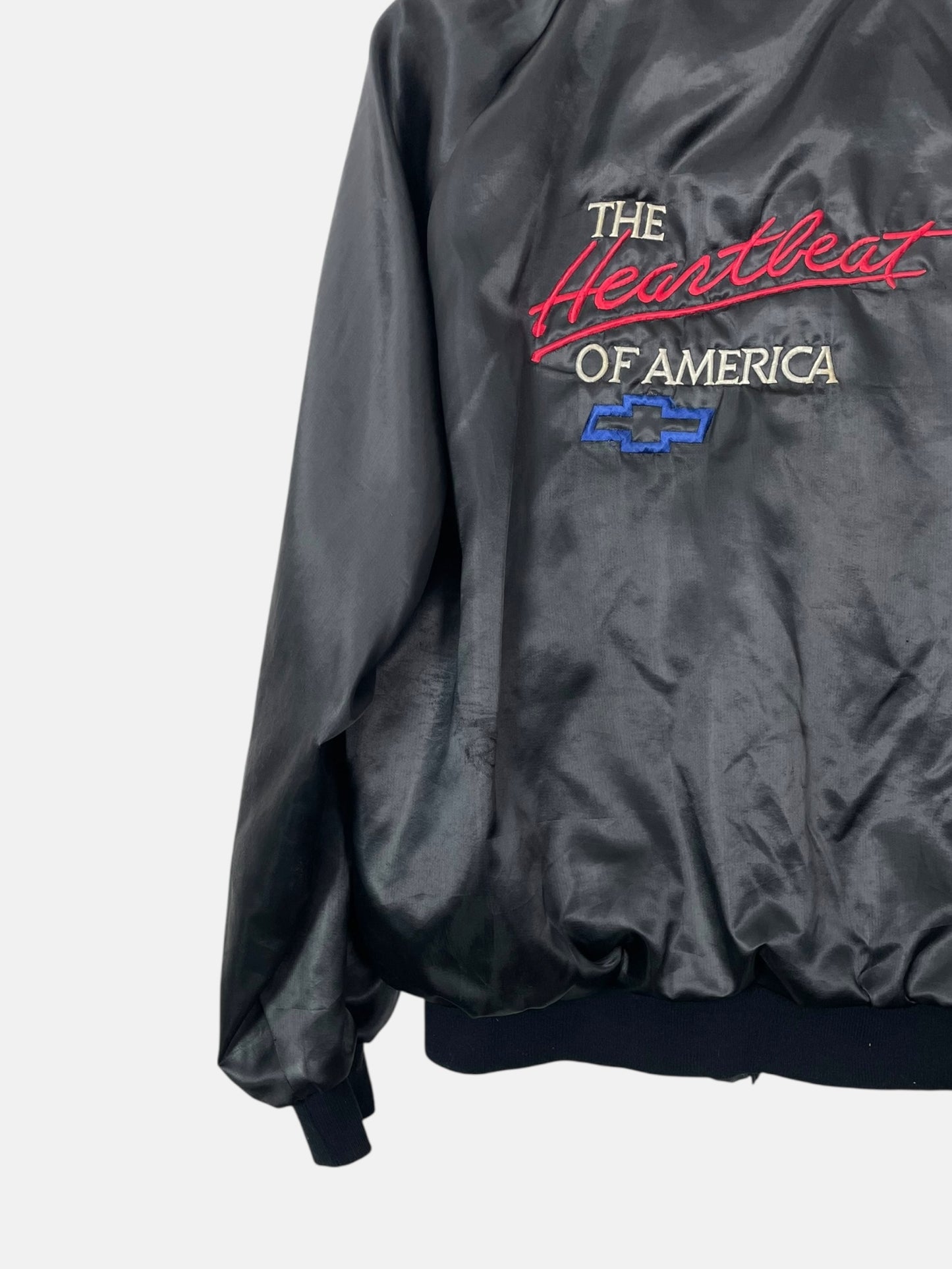 90's Chevrolet "The Heartbeat of America" Embroidered Vintage Stadium Jacket Size XL