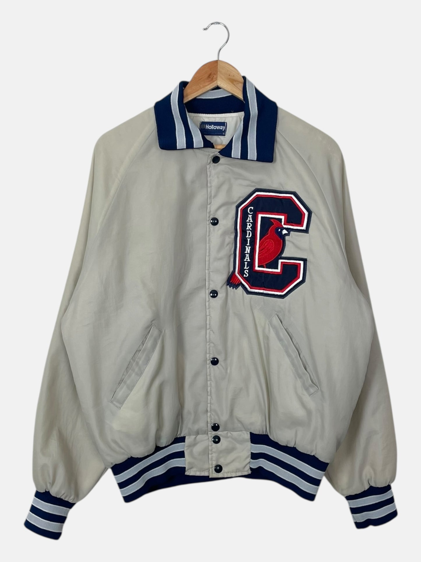 90's Cardinals Embroidered Vintage Stadium Jacket Size L