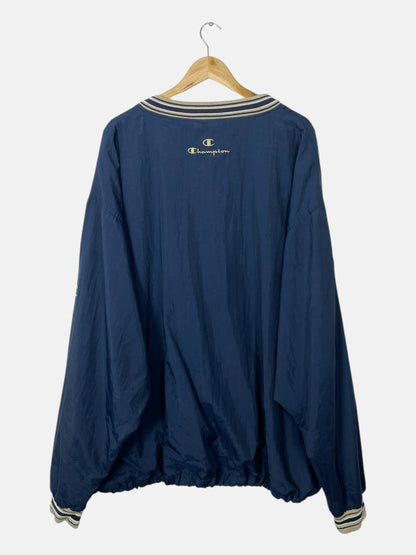 90's Champion Notre Dame Embroidered Vintage Pull-over Jacket Size 2XL-3XL