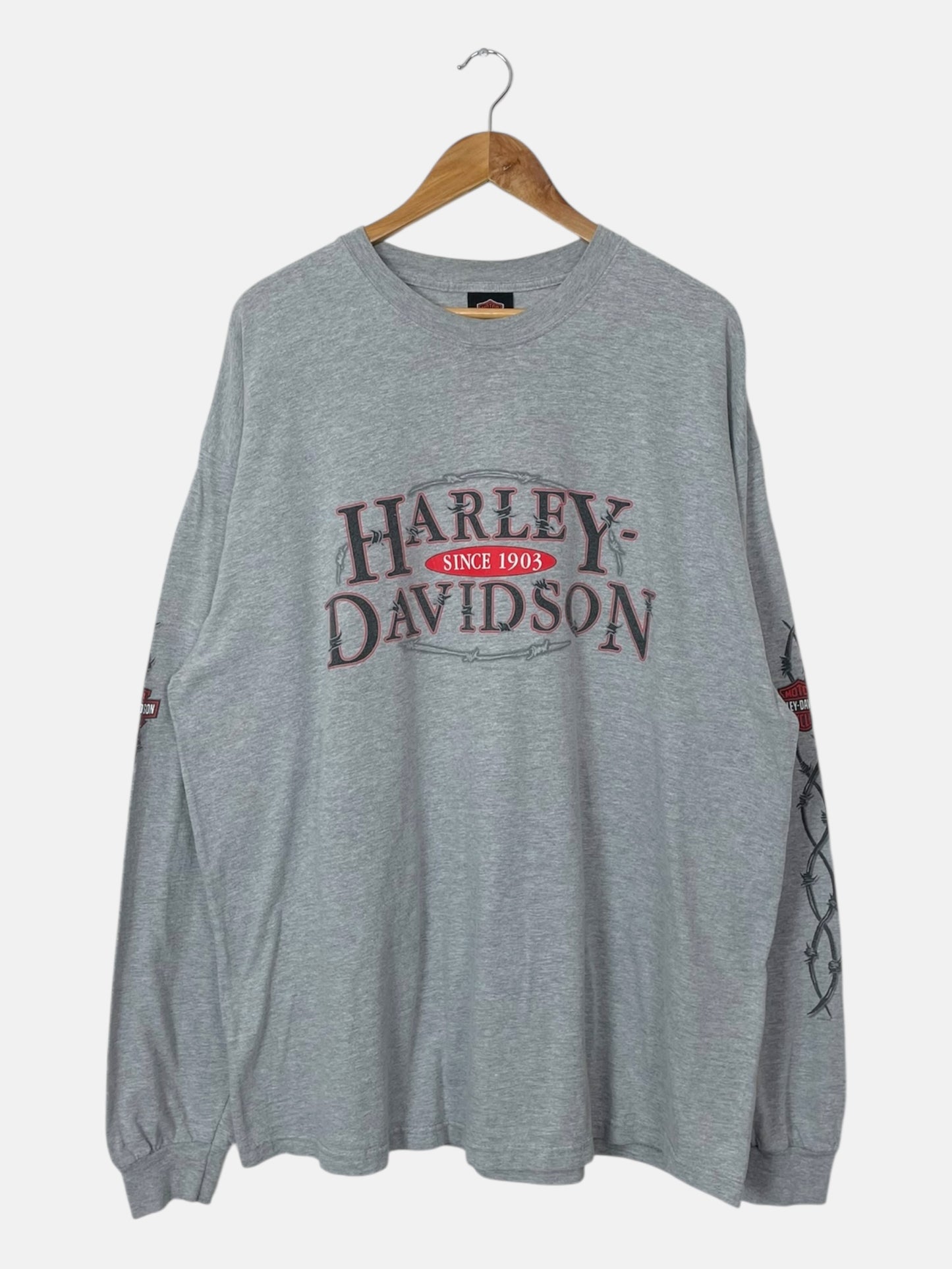 90's Harley Davidson Wisconsin Vintage Long-sleeve T-Shirt Size 2XL