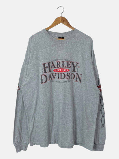 90's Harley Davidson Wisconsin Vintage Long-sleeve T-Shirt Size 2XL