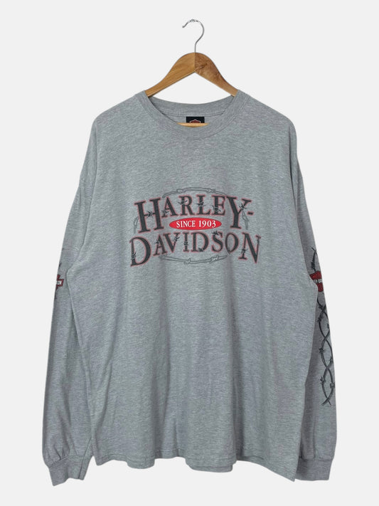 90's Harley Davidson Wisconsin Vintage Long-sleeve T-Shirt Size 2XL