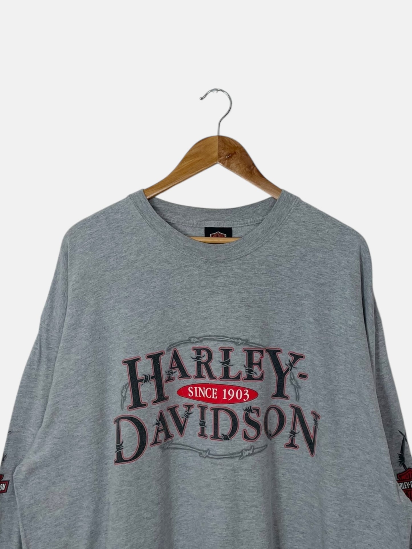 90's Harley Davidson Wisconsin Vintage Long-sleeve T-Shirt Size 2XL