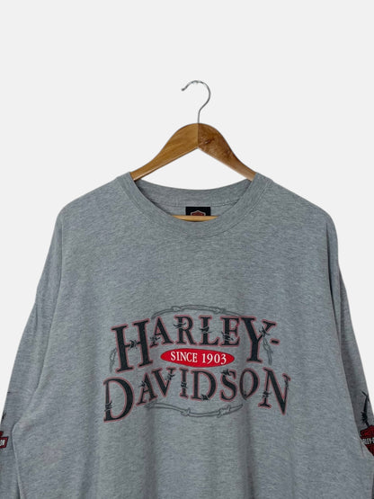 90's Harley Davidson Wisconsin Vintage Long-sleeve T-Shirt Size 2XL