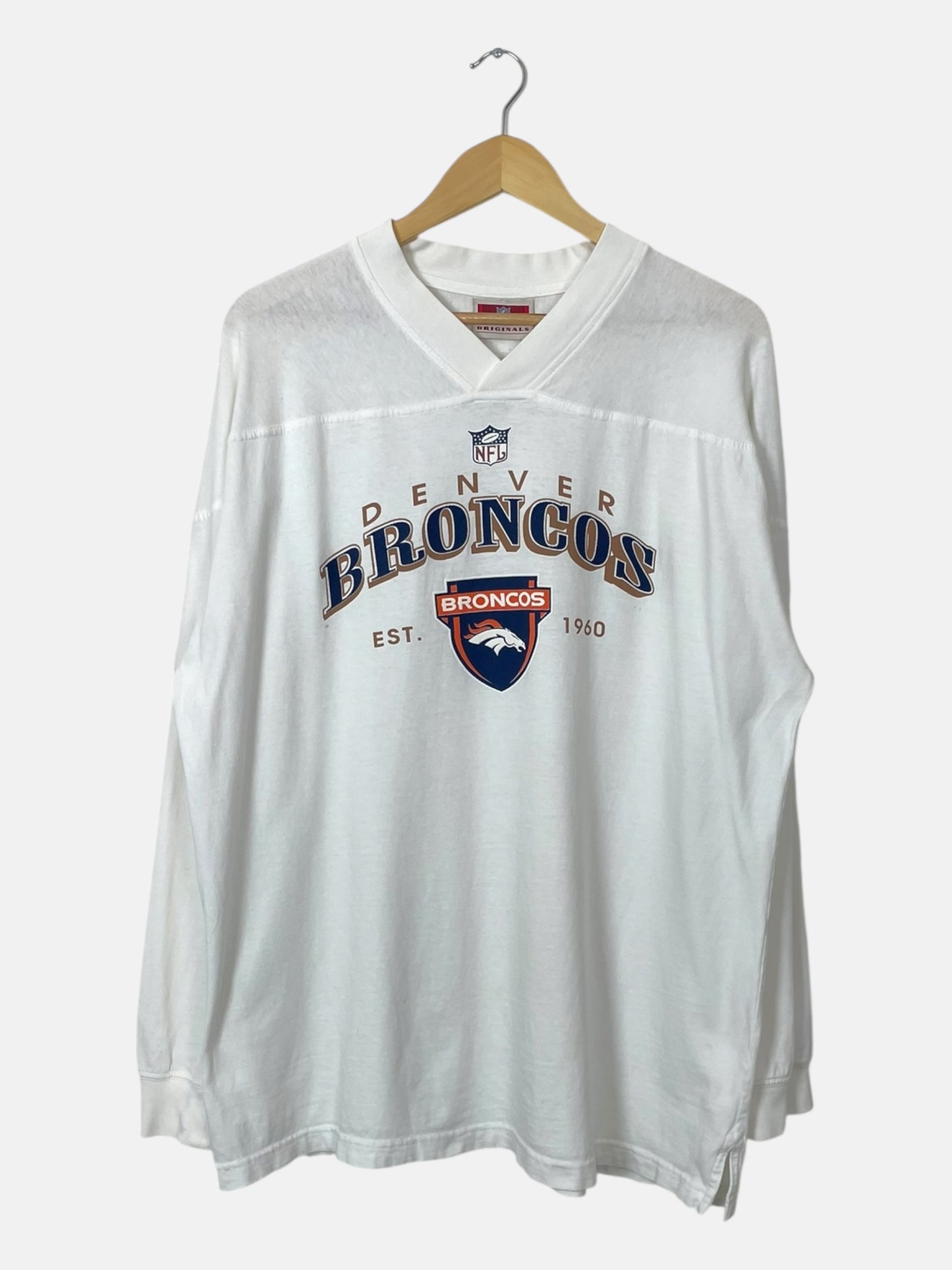 90's Denver Broncos Vintage Long-sleeve T-Shirt Size 2XL