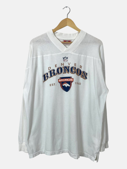 90's Denver Broncos Vintage Long-sleeve T-Shirt Size 2XL