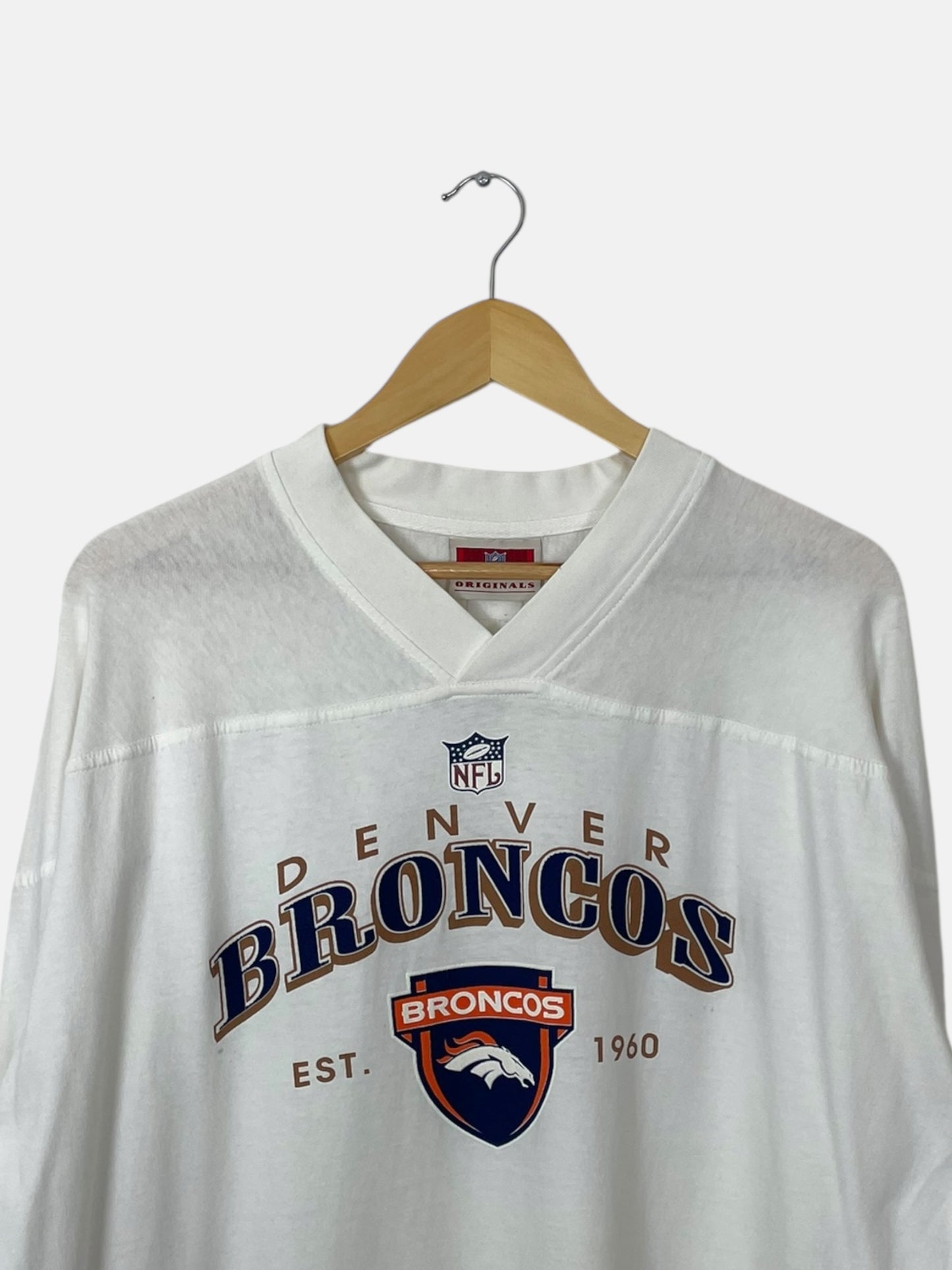 90's Denver Broncos Vintage Long-sleeve T-Shirt Size 2XL