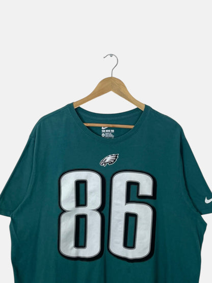 90's Nike Philadelphia Eagles Zach Ertz Vintage T-Shirt Size XL-2XL