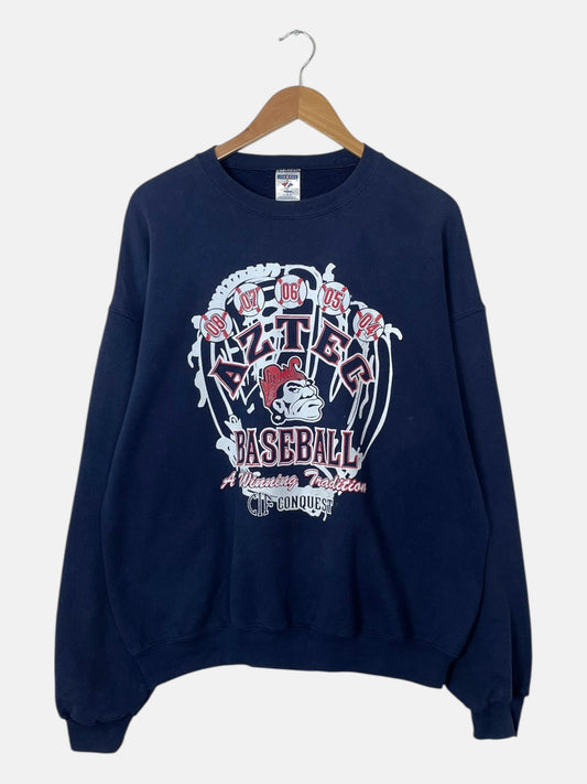 90's Aztec Baseball Vintage Sweatshirt Size L