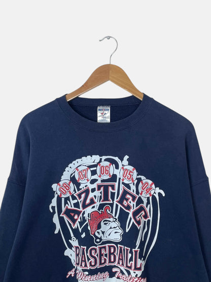 90's Aztec Baseball Vintage Sweatshirt Size L