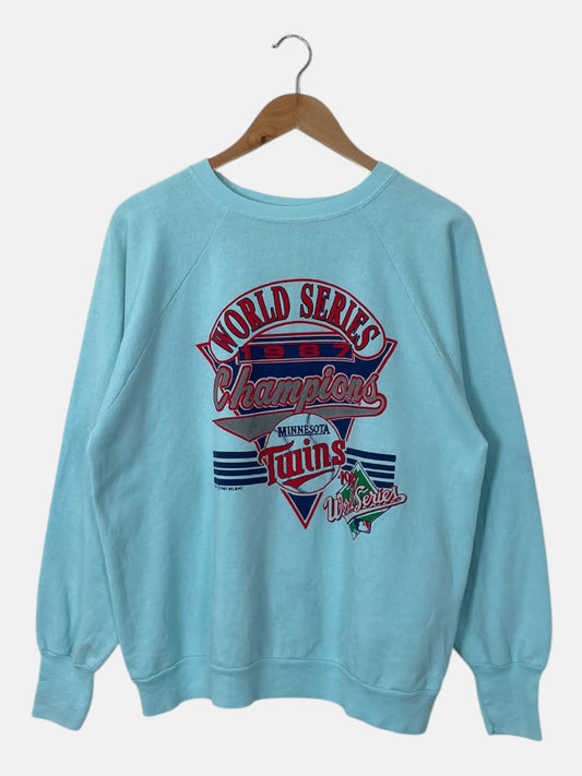 90's Minnesota Twins World Series Champions Vintage Sweatshirt Size M