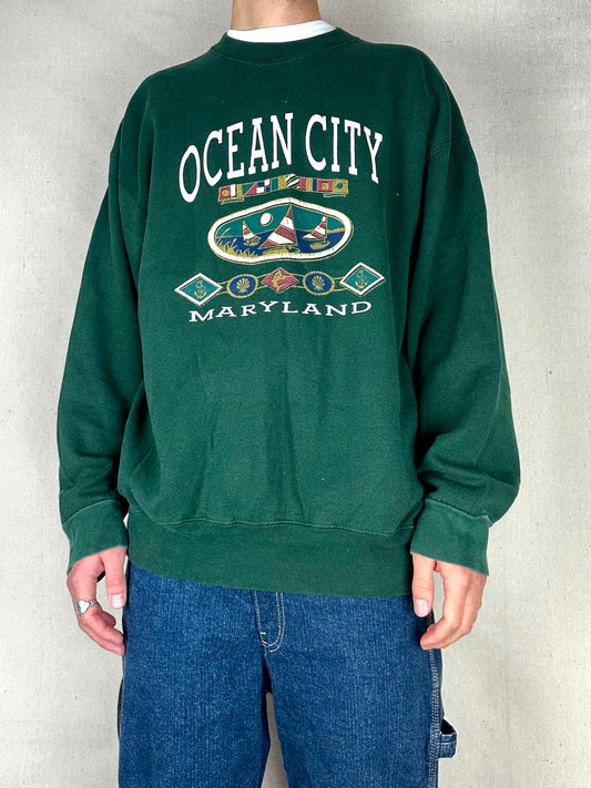 90's Ocean City Maryland Vintage Sweatshirt Size XL