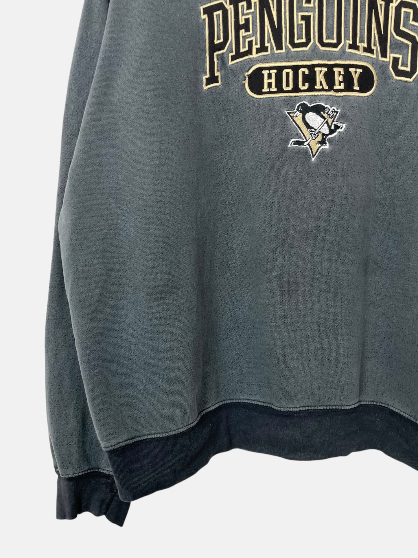 90's Reebok Penguins Hockey Embroidered Vintage Sweatshirt Size 2XL