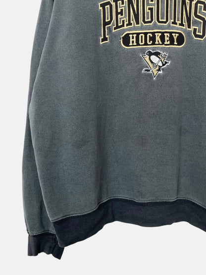 90's Reebok Penguins Hockey Embroidered Vintage Sweatshirt Size 2XL