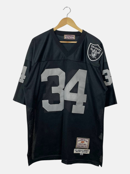 90's Los Angeles Raiders Bo Jackson Vintage Jersey T-Shirt Size XL-2XL
