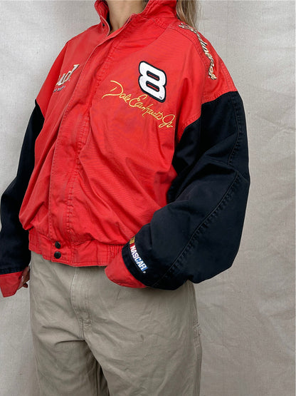 90's NASCAR Dale Earnhardt Jr Embroidered Vintage Racing Jacket Size 16