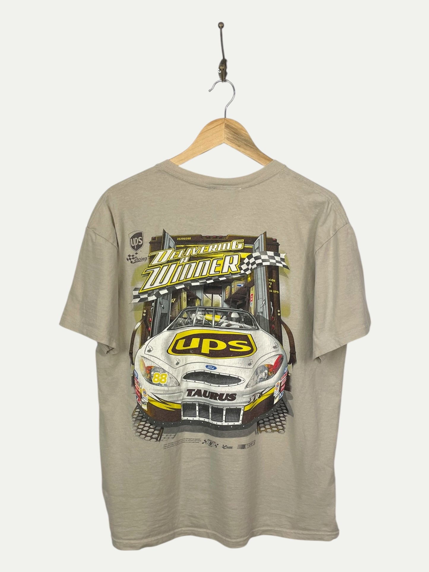 90's Dale Jarrett UPS Nascar Vintage T-Shirt Size M