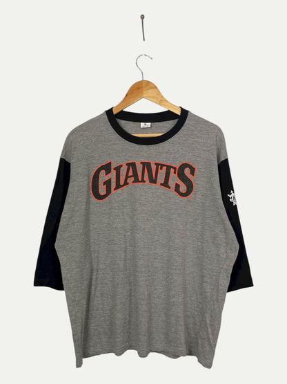 90's Giants Vintage Quarter-sleeve T-Shirt Size 2XL